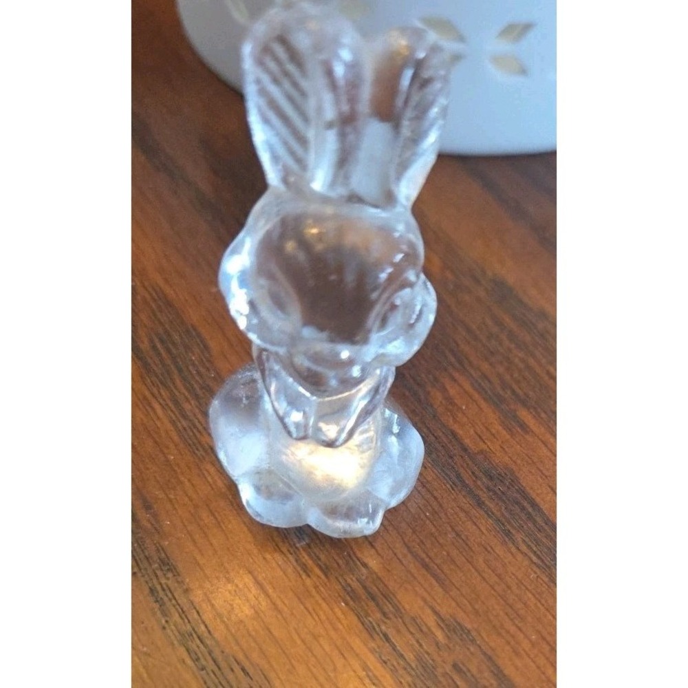 Vintage Goebel Crystal Bunny Glass Rabbit Figurine 1981 Easter